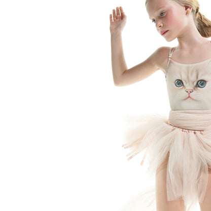 女童淡粉色芭蕾舞TuTu裙