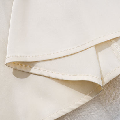 女童香槟色荷叶边礼服纱裙