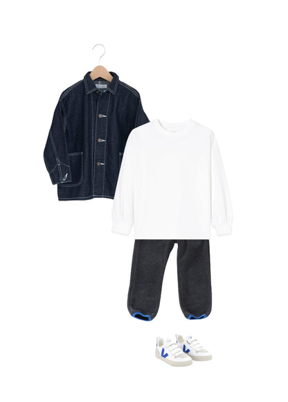 儿童木炭色长裤