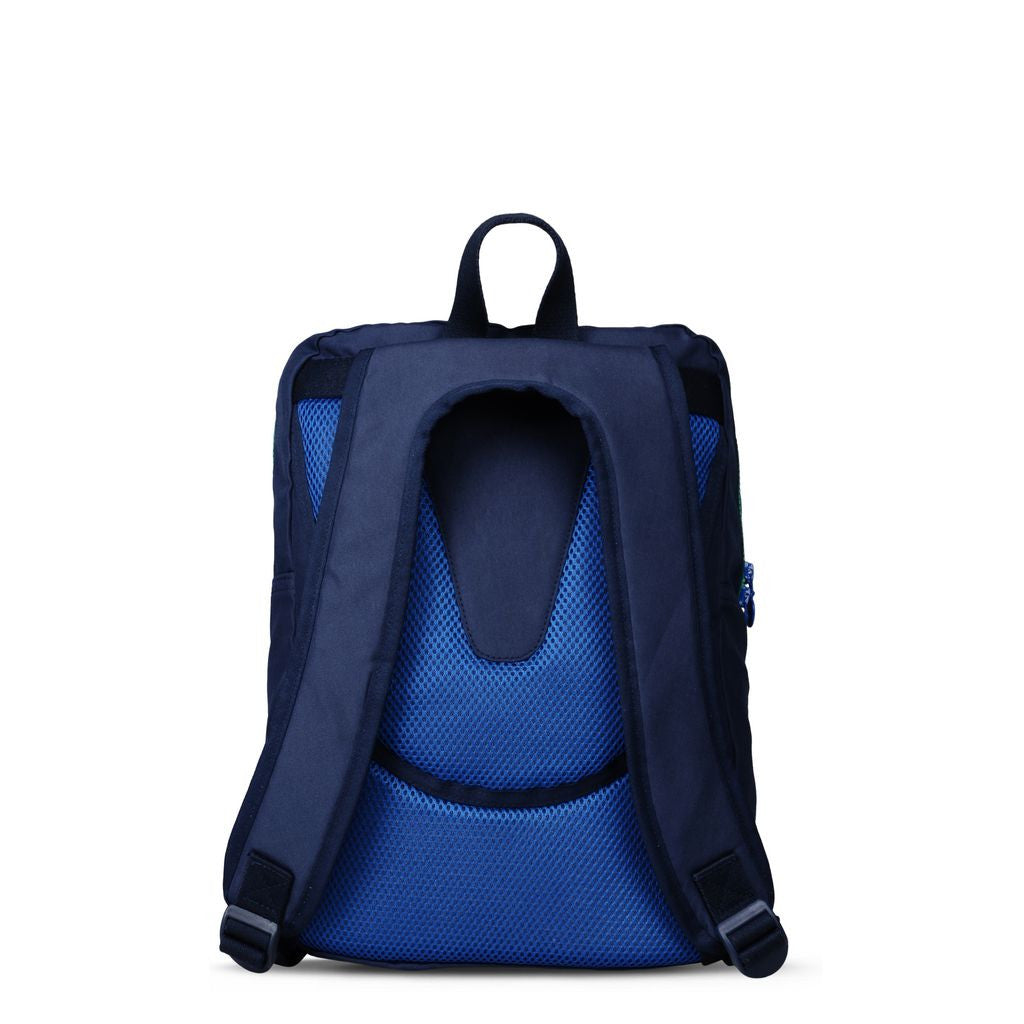 Boys & Girls Nanvy Blue Rocket Printed Backpack