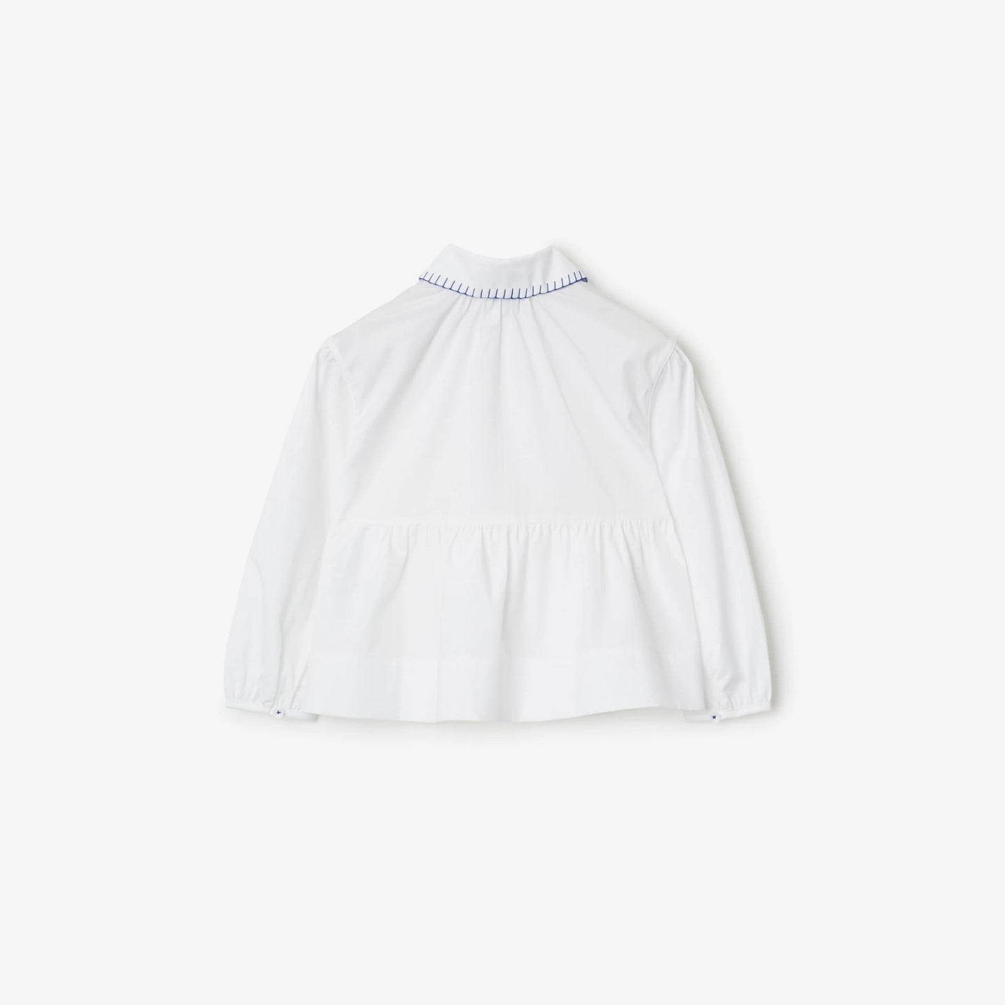 女童白色棉衬衫