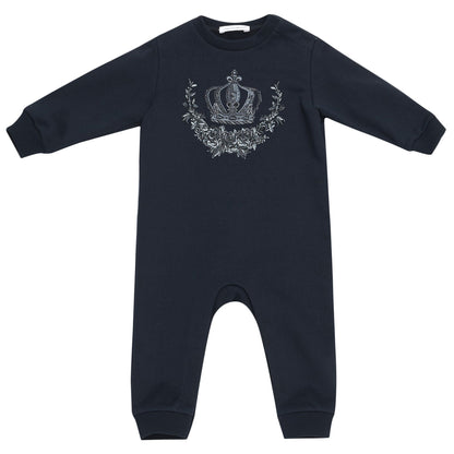 Baby Boys Dark Blue 'Citta Basico' Babygrow
