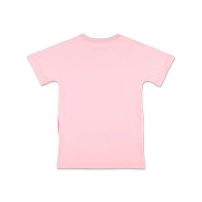 女童粉色Logo棉连衣裙