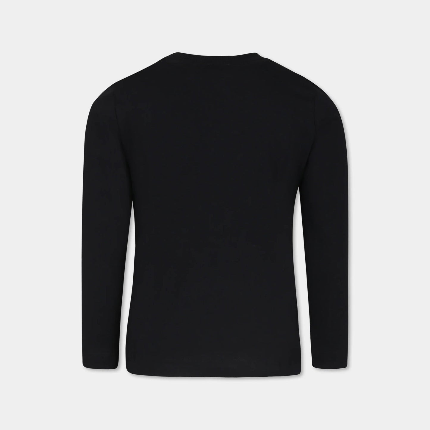 儿童黑色泰迪熊棉T恤