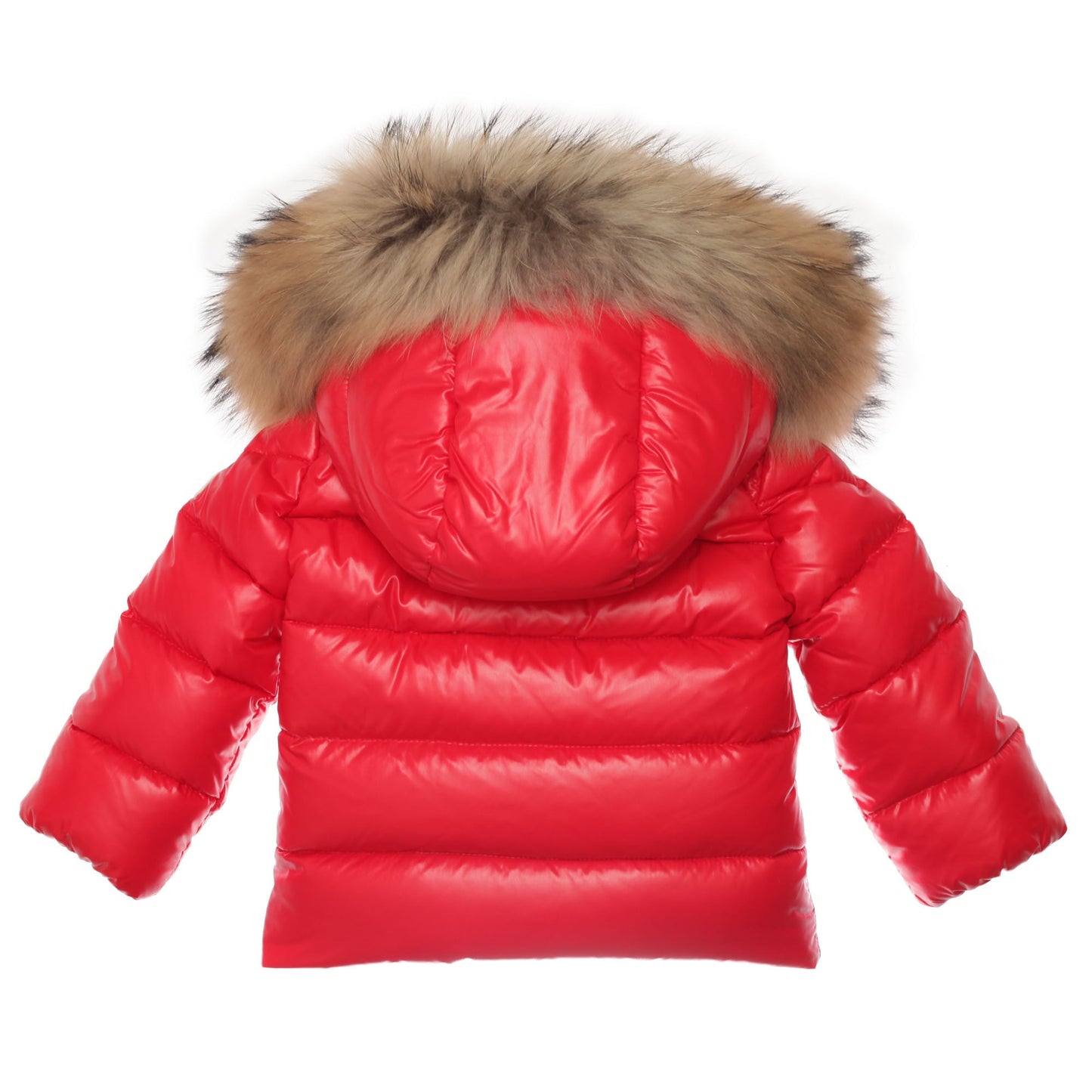 Baby Red Plush Trims Hooded 'K2'Jacket