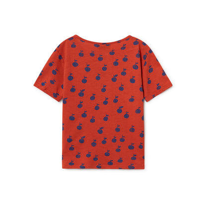 Girls Red Clay Cotton T-shirt