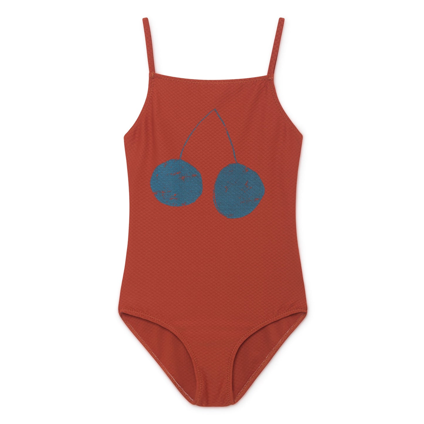 Girls Red Clay Cherry Swimsuit