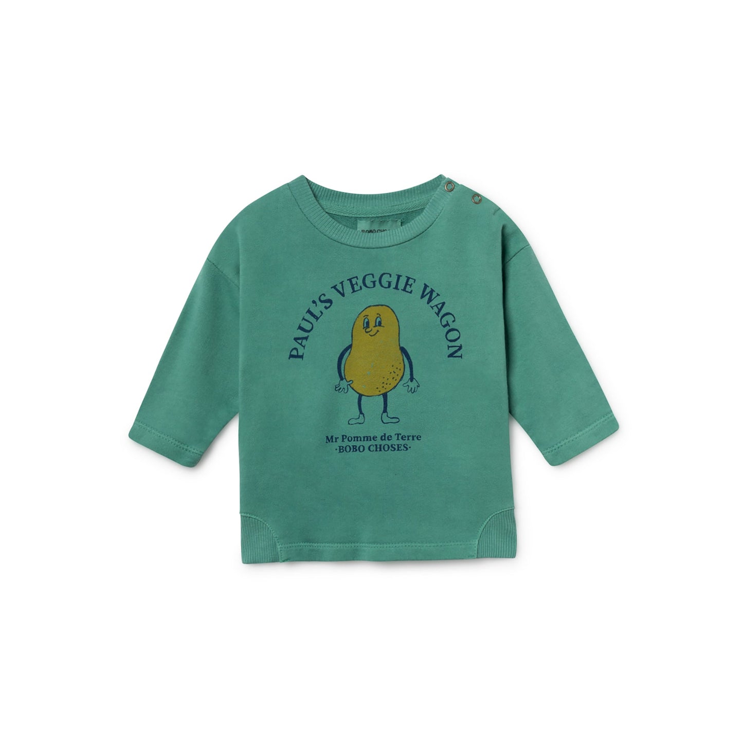 Baby Frosty Spruce Orange Cotton Sweatshirt