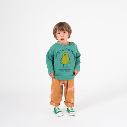 Baby Frosty Spruce Orange Cotton Sweatshirt