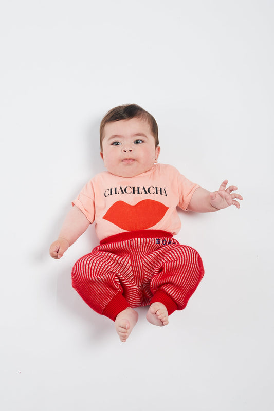 Baby Girls Pink Kiss Cotton T-shirt
