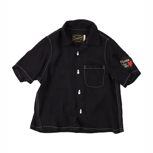 儿童黑色Logo衬衫