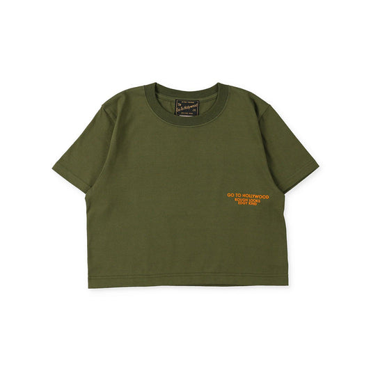 儿童卡其色棉T恤