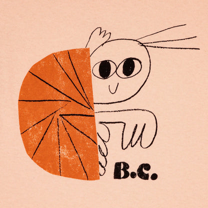 儿童粉色印花棉T恤