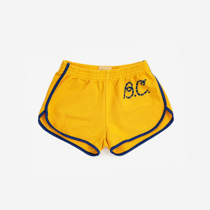 儿童黄色Logo棉短裤