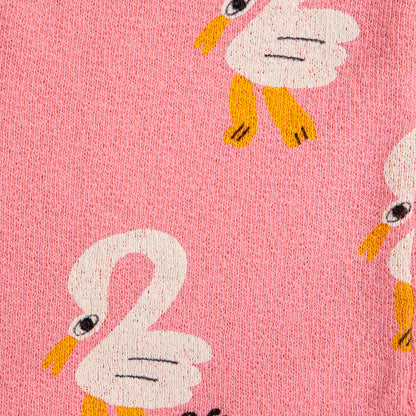 女童粉色印花棉短裤