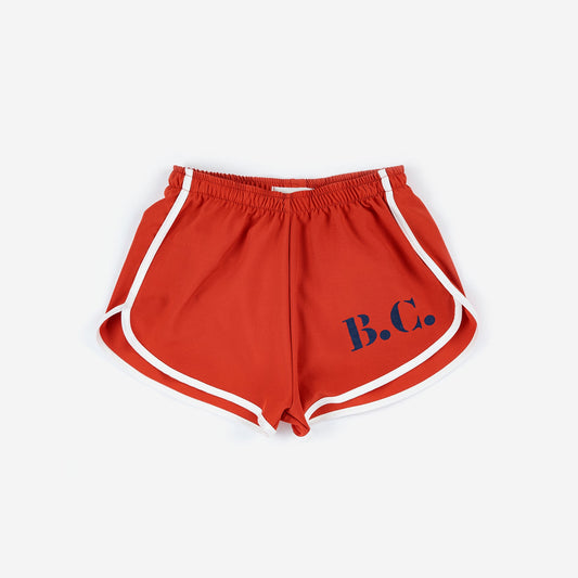 男童红色Logo泳裤