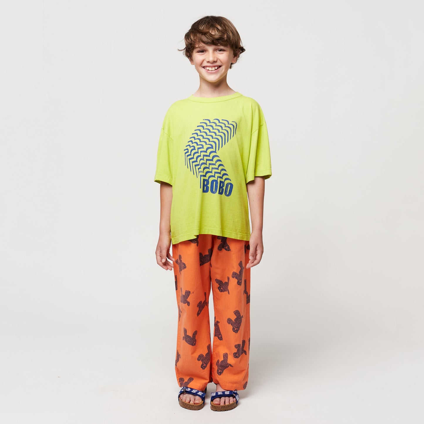 儿童绿色Logo棉T恤