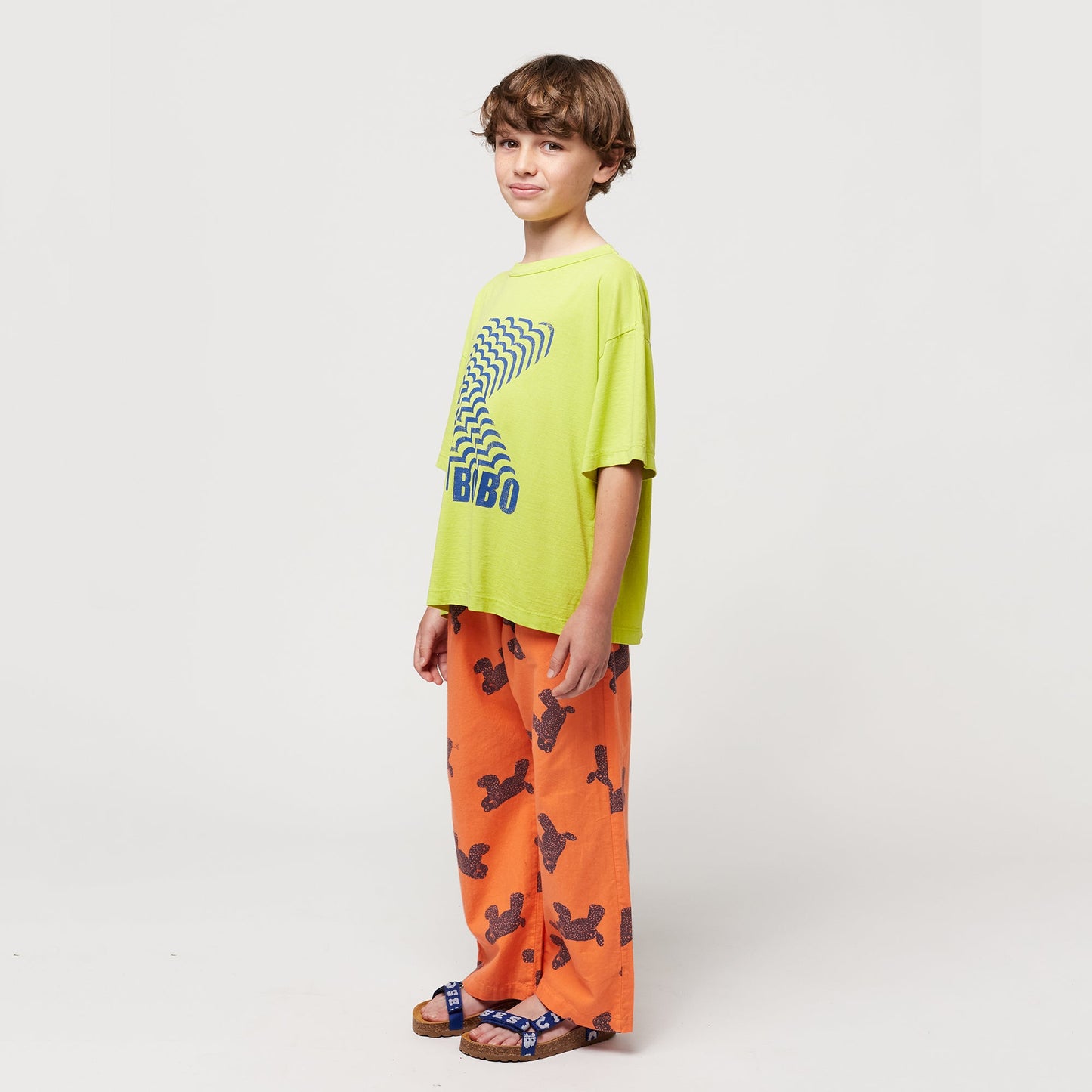 儿童绿色Logo棉T恤