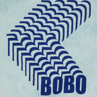 儿童浅蓝色棉卫衣