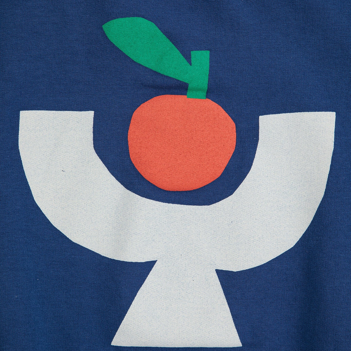 儿童蓝色印花棉卫衣