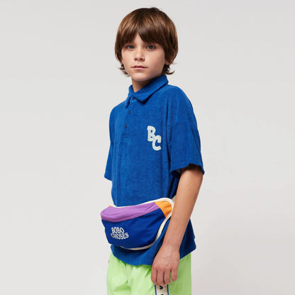 儿童蓝色腰包