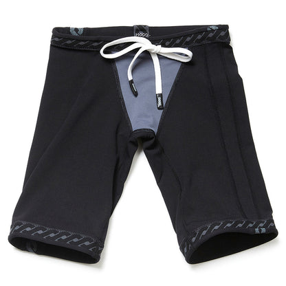 男童黑色专业泳裤