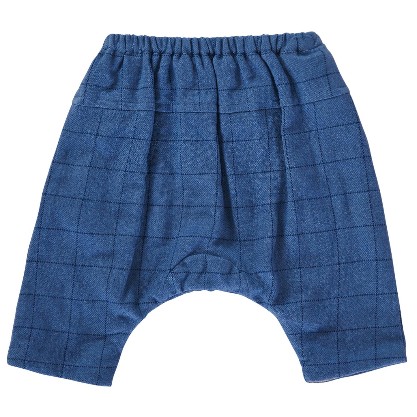 Baby Blue Check Cotton Trousers
