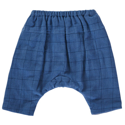 Baby Blue Check Cotton Trousers