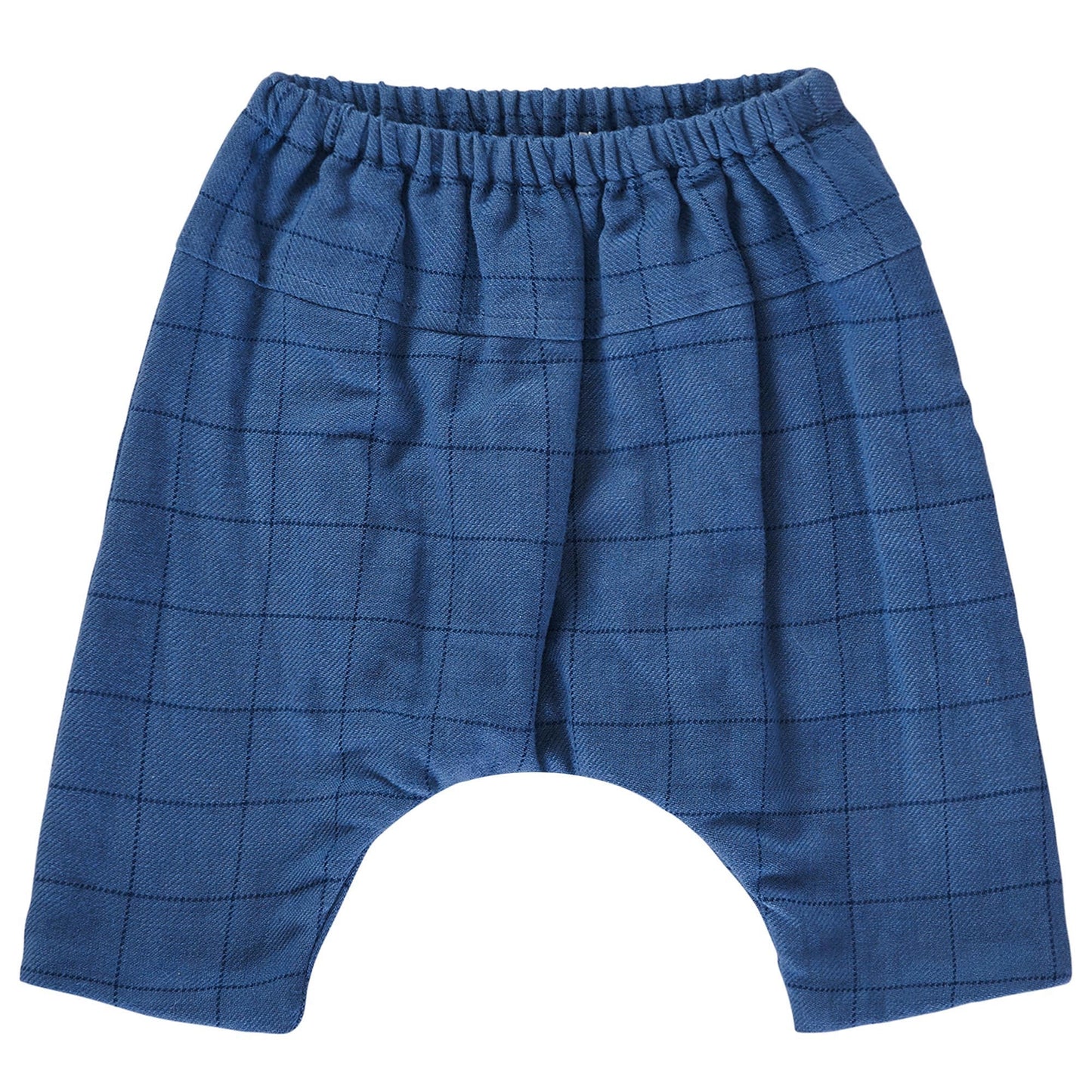 Baby Blue Check Cotton Trousers