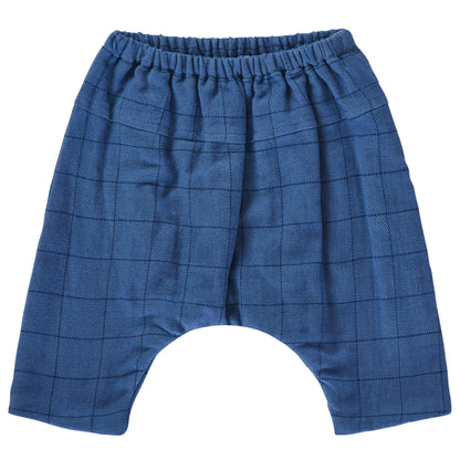 Baby Blue Check Cotton Trousers