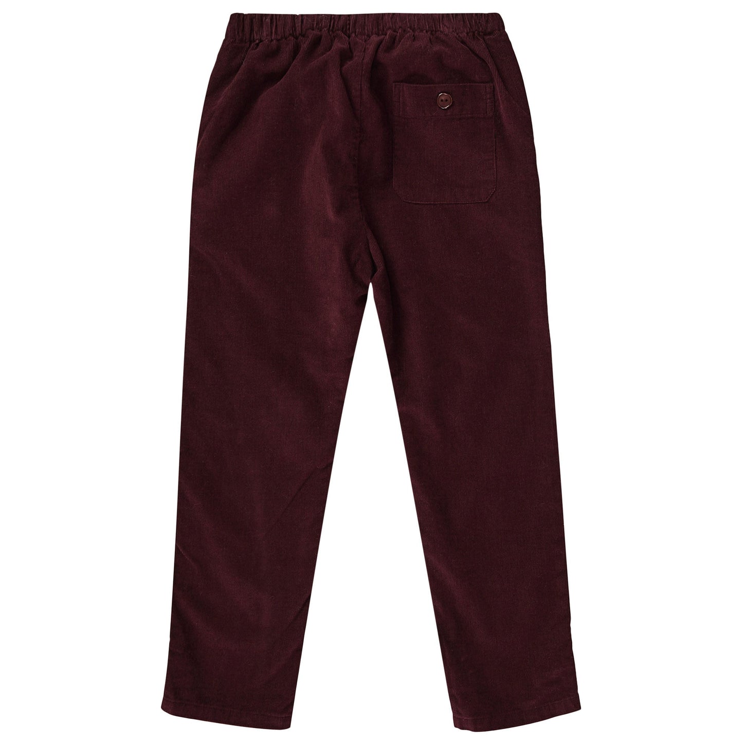 Boys Wine Red Cotton Trousers