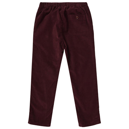 Boys Wine Red Cotton Trousers