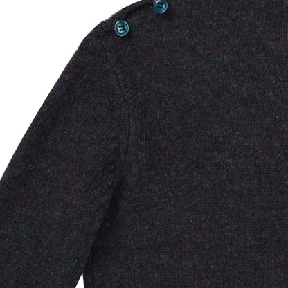 Boys Navy Blue Wool Knitted Sweater