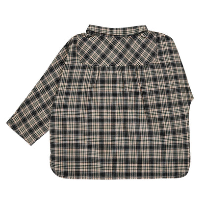 Baby Boys Grey Check Cotton Shirt
