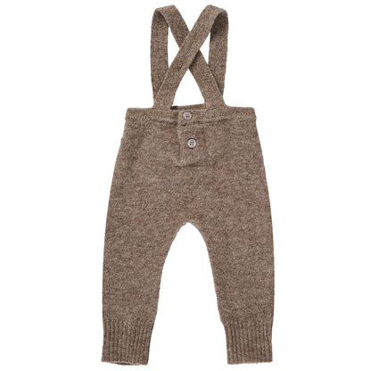 Baby Brown Knitted Wool Dungaree