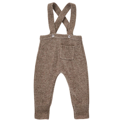 Baby Brown Knitted Wool Dungaree