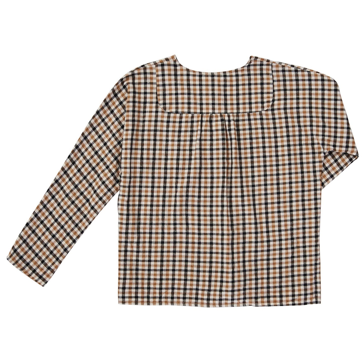 Boys Black & Red Check Cotton Shirt