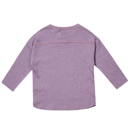 Baby Light Purple Cotton & Wool Jersey T-Shirt