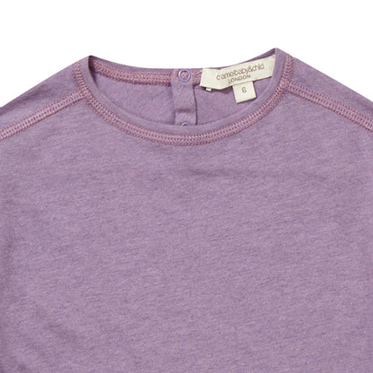 Baby Light Purple Cotton & Wool Jersey T-Shirt