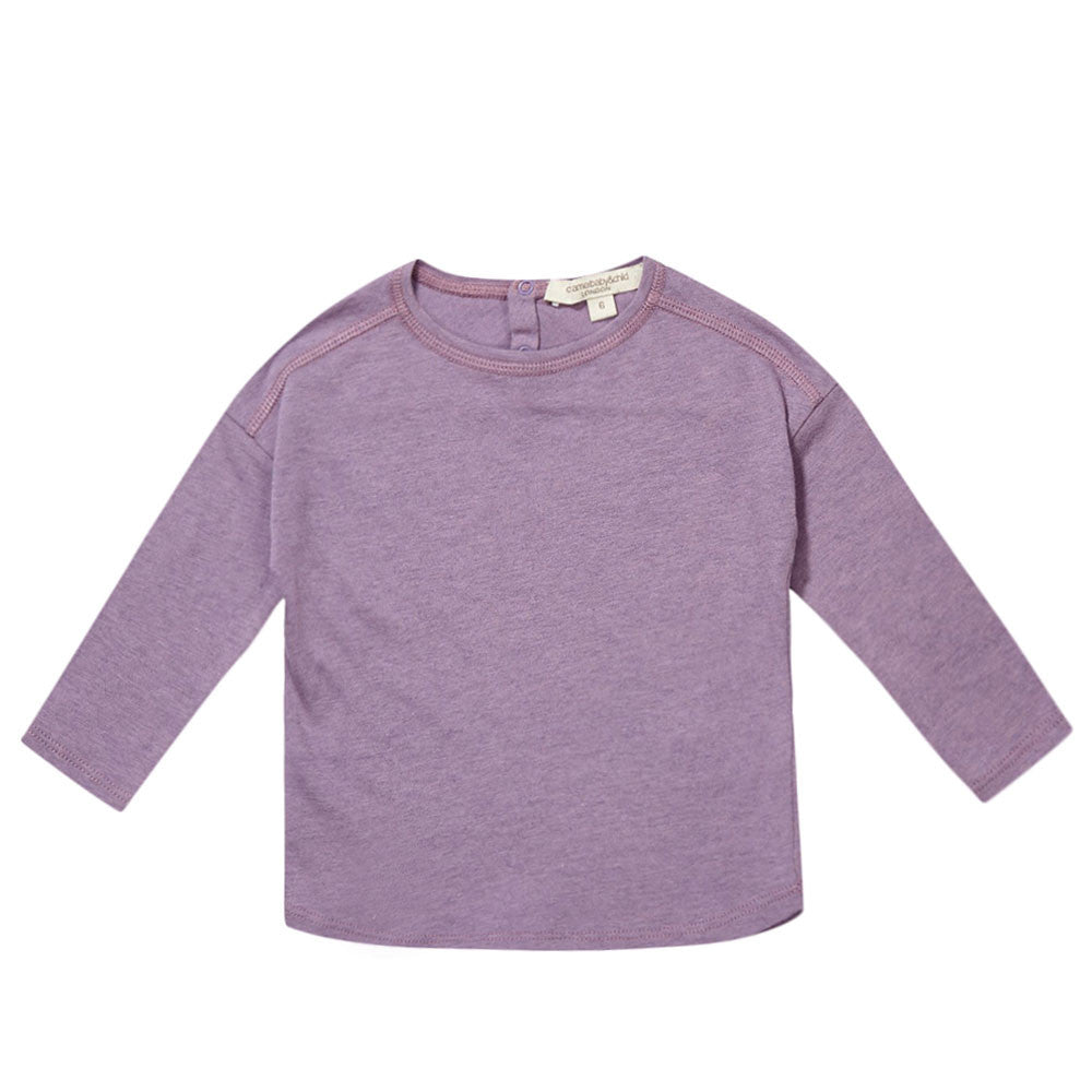 Baby Light Purple Cotton & Wool Jersey T-Shirt