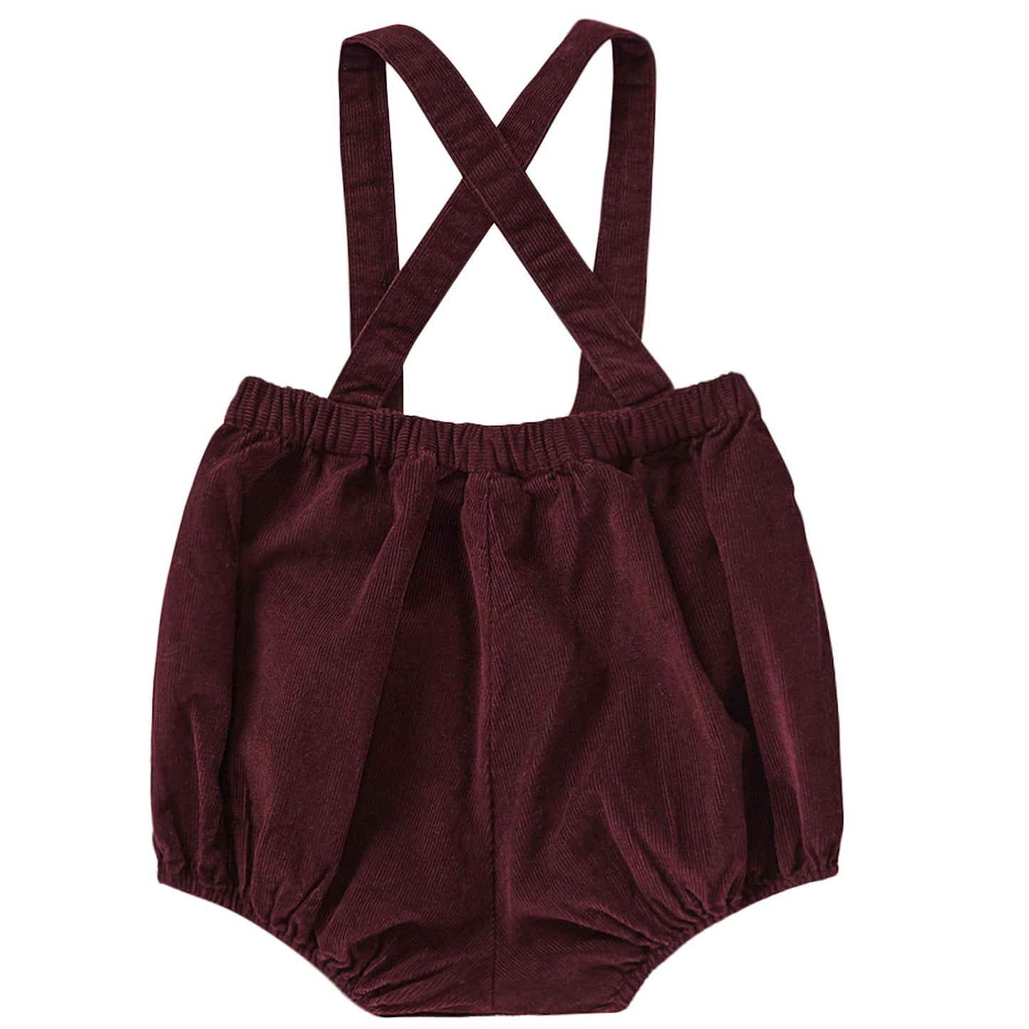 Baby Wine Red Cotton Short Dungaree