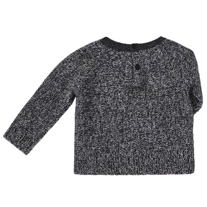Baby Boys Black Knitted Wool Sweater