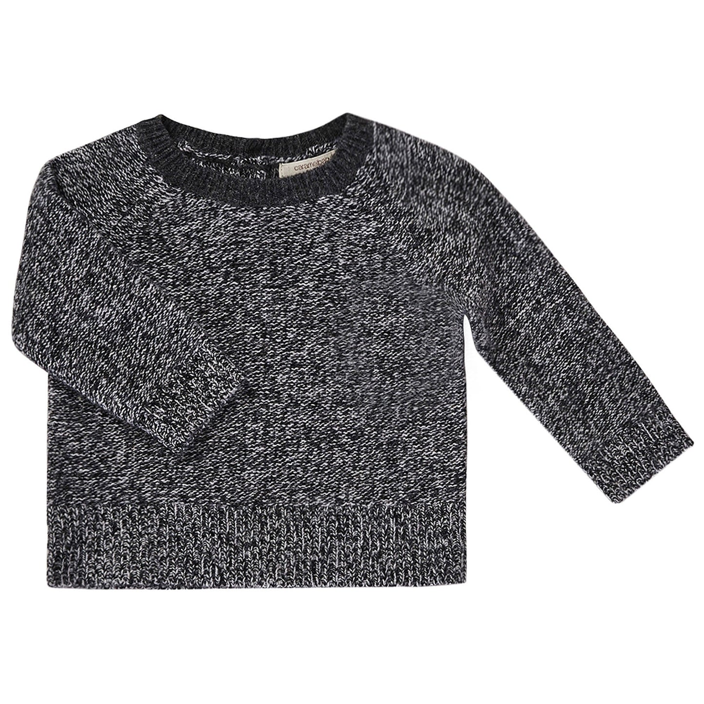Baby Boys Black Knitted Wool Sweater
