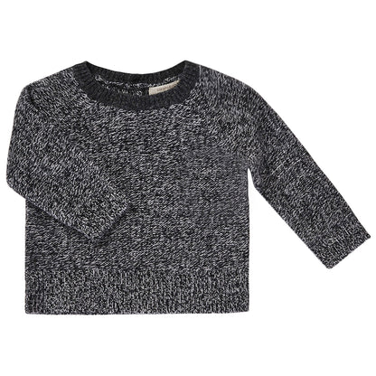 Baby Boys Black Knitted Wool Sweater