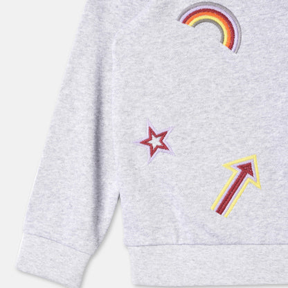 Girls Thunder Embroidered Sweatshirt