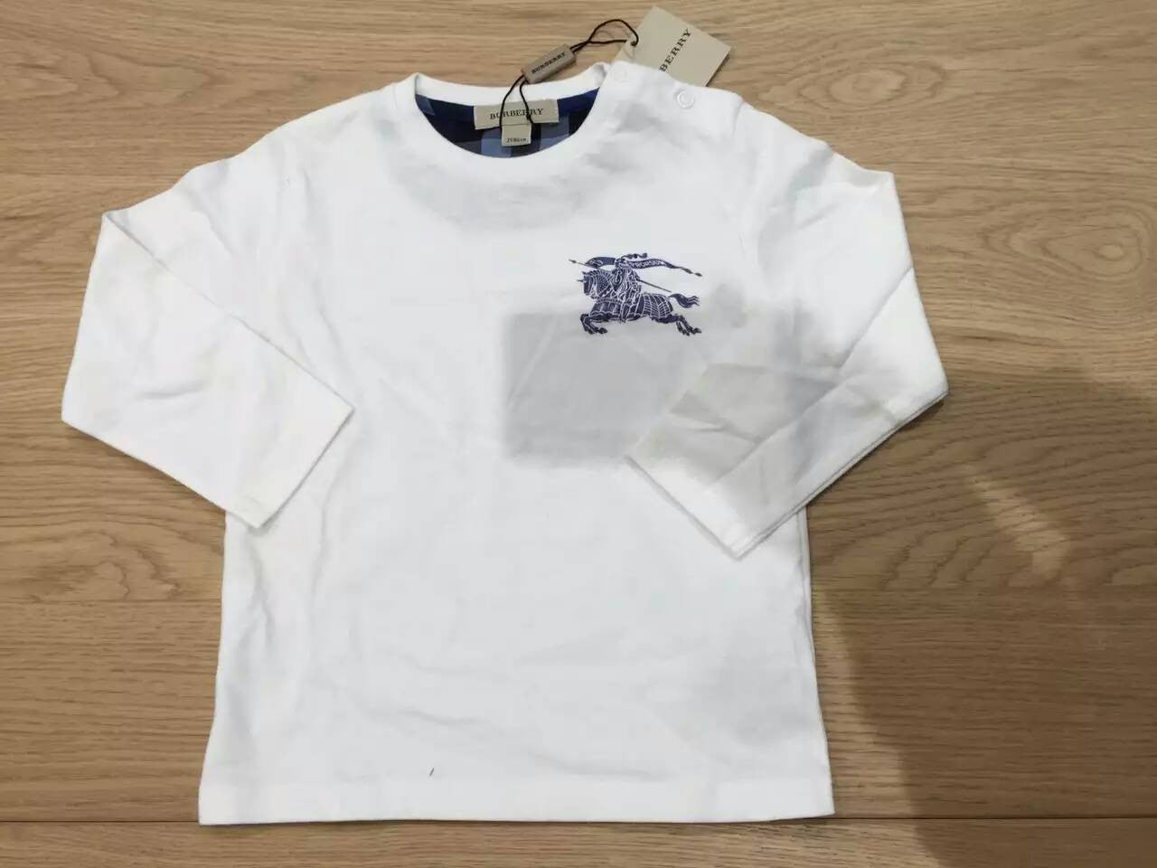 Baby Boys White Cotton Equestrian Knight T-Shirts