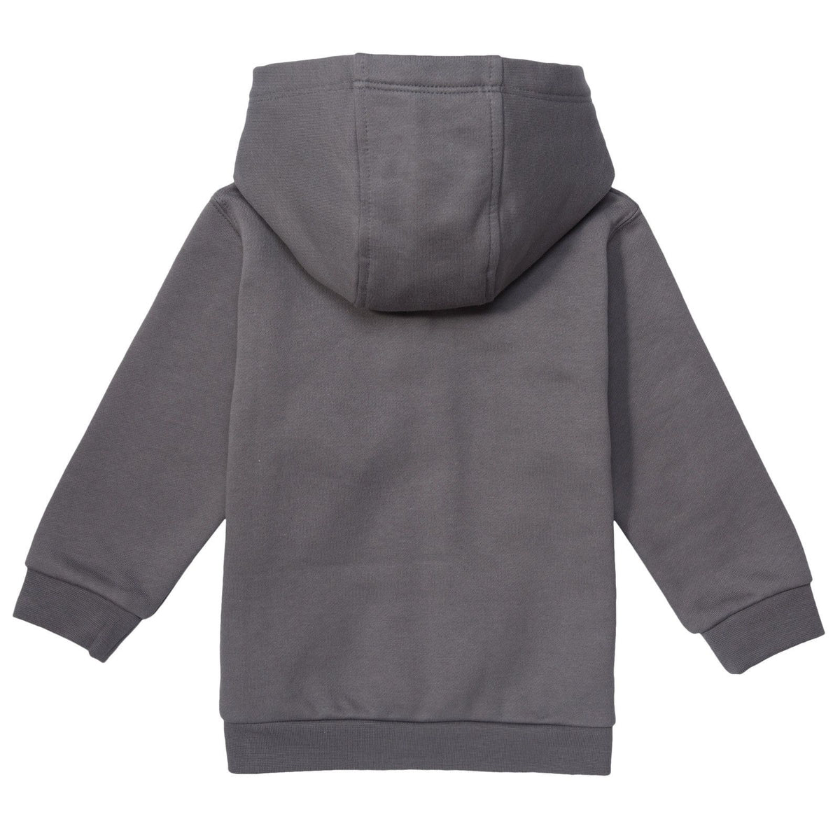 Boys Grey Tracksuit With Check Lined Hood