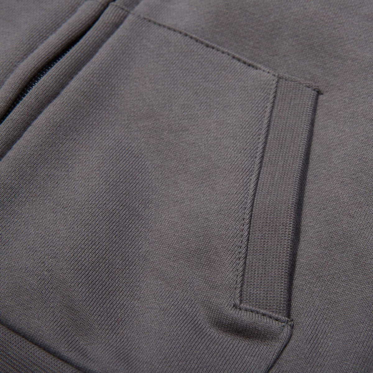 Boys Grey Tracksuit With Check Lined Hood