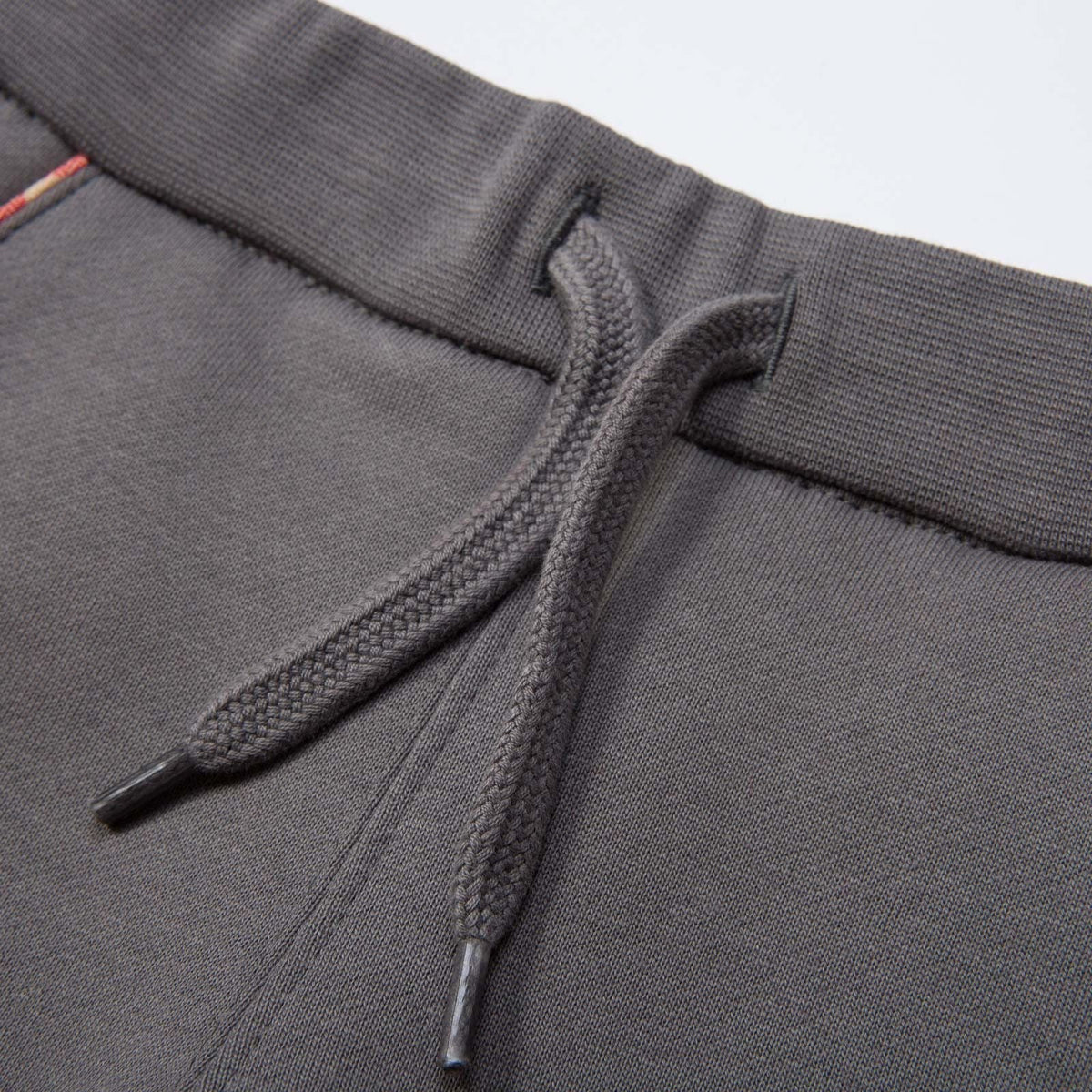 Boys Grey Tracksuit With Check Lined Hood