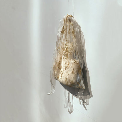 女士白色蕾丝护腿袜